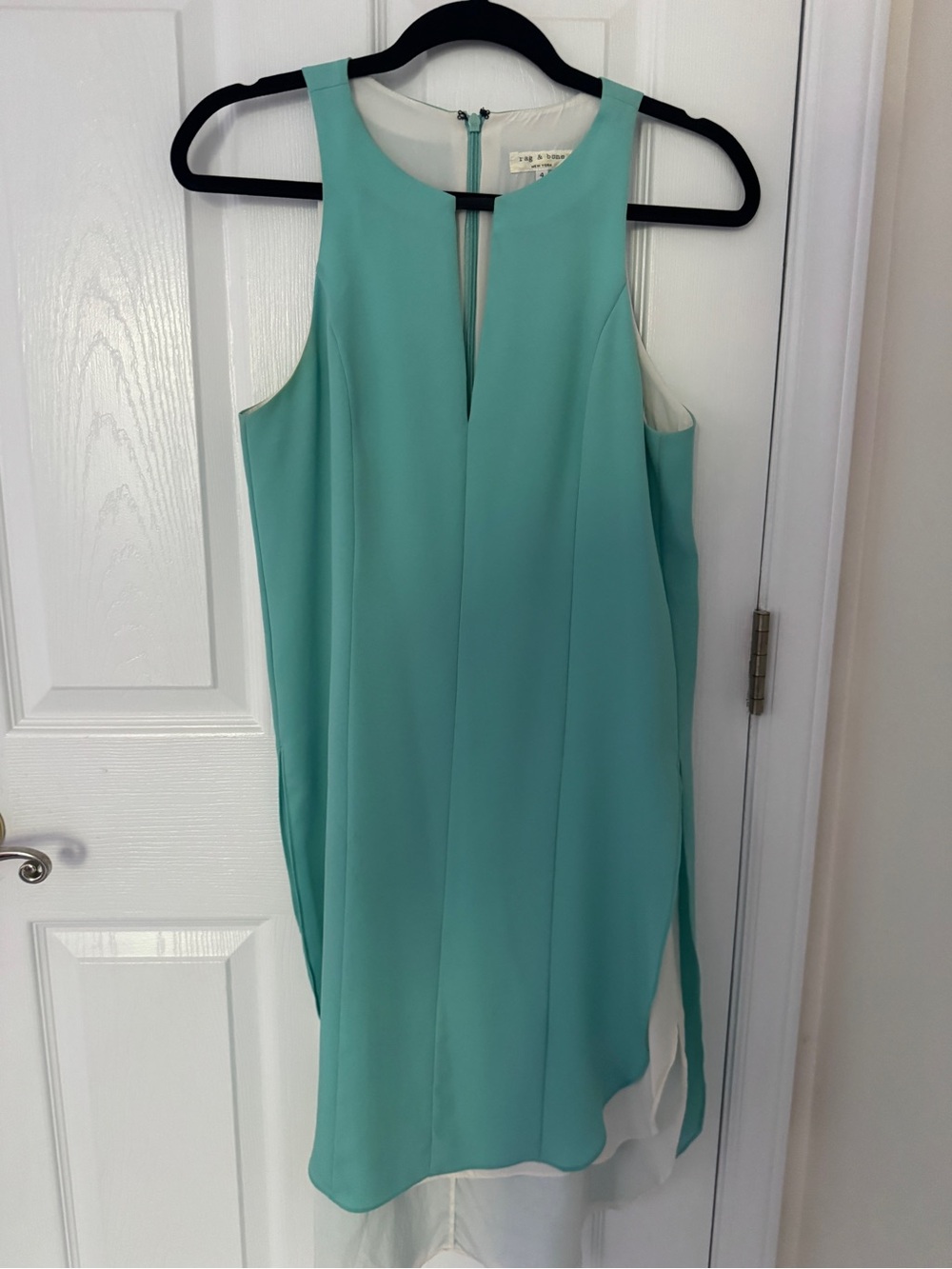 Rag & Bone Mint Sleeveless Shift Dress | Size 4 | Modern Minimalist